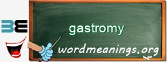 WordMeaning blackboard for gastromy